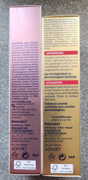 Serum piękna i serum ujędrniające Nivea  Vital