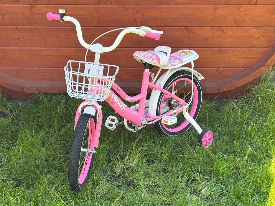 Rowerek 16 cali coolest jasnoróżowy