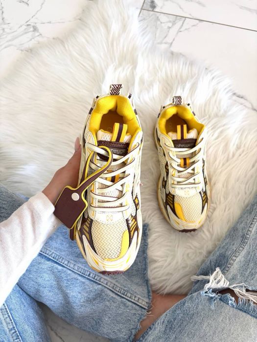 (36-45) Спортивін кросівки Off-White Be Right Yellow офф-вайт жовті