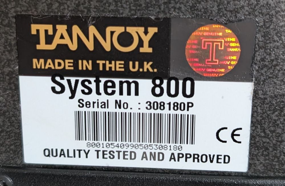 Tannoy system 800