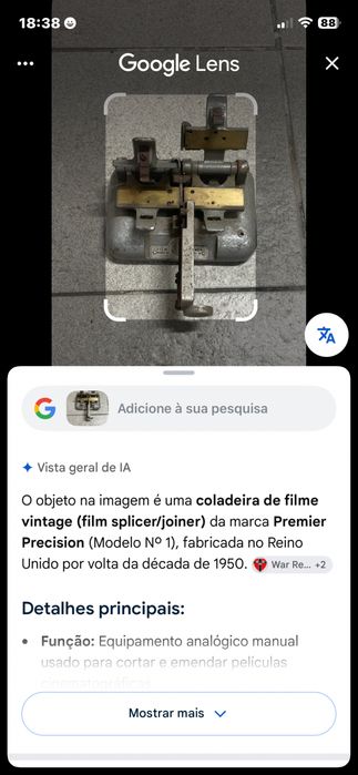 Coladeira de filme VINTAGE