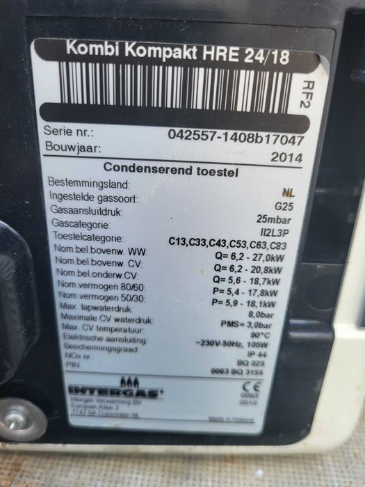 ACV, Intergas - piec gazowy kondensacyjny