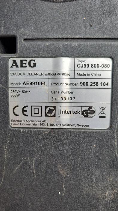 Aspirador AEG modelo AE9910AL
