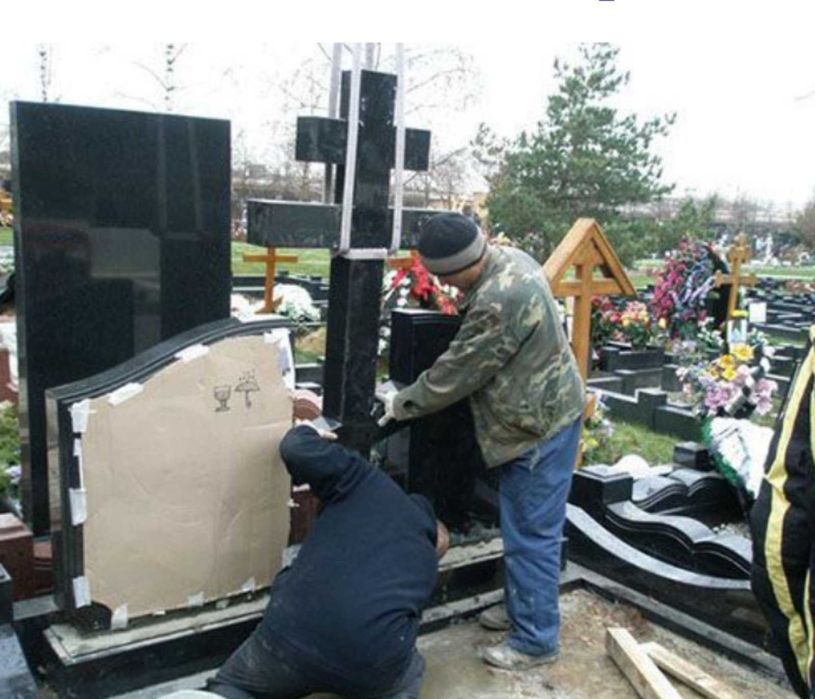 Установка памятников, ремонт реставрация памятников.