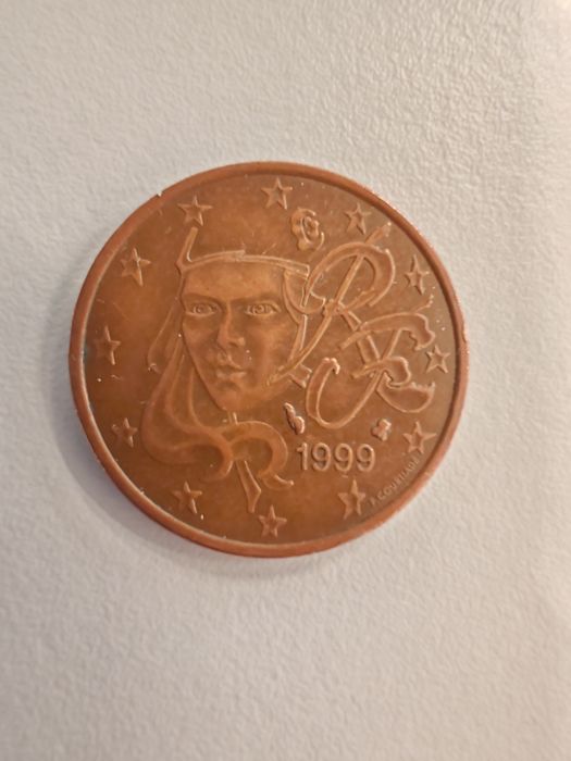 Vende se moeda rara de 5 cêntimos França