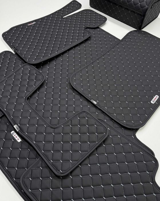 Преміум автомобільні коврики 3D з екошкіри в салон авто
