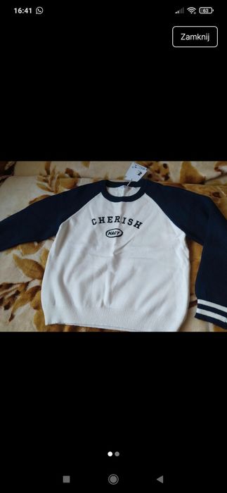 Bluza sportowa bejsbolówka