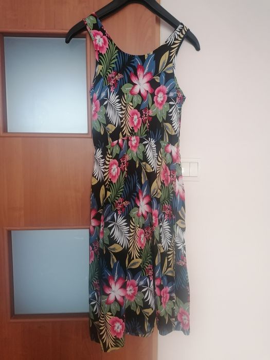 Suknia w kwiaty sukienka letnia s