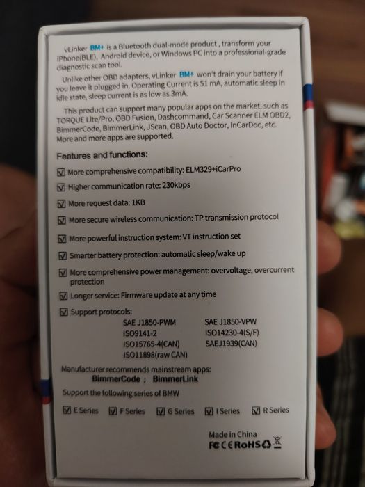 Vendo v linker bmw para bimercode novo na caixa