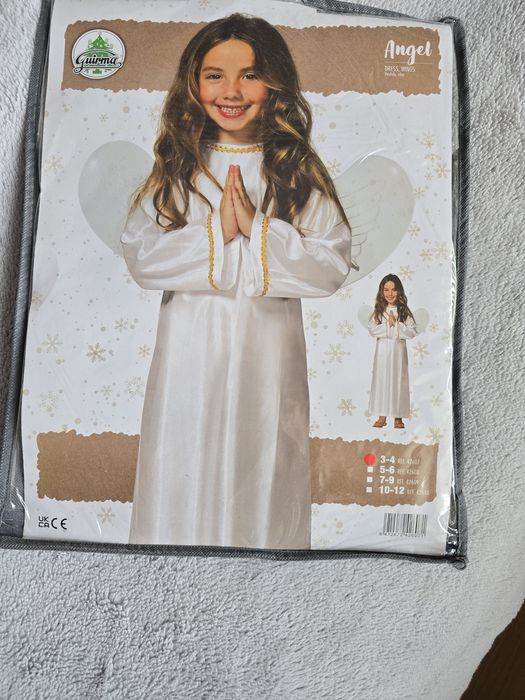 Strój anioła ze skrzydlami