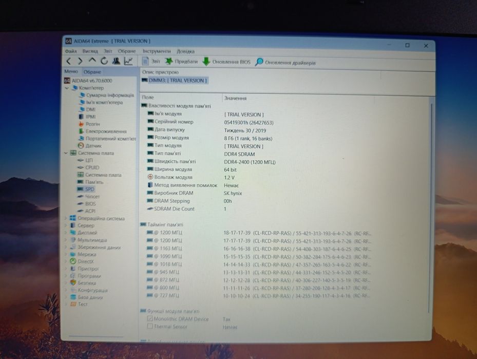 Оперативная память для ноутбуков Apacer DDR4 8GB 2400 MHz CL17