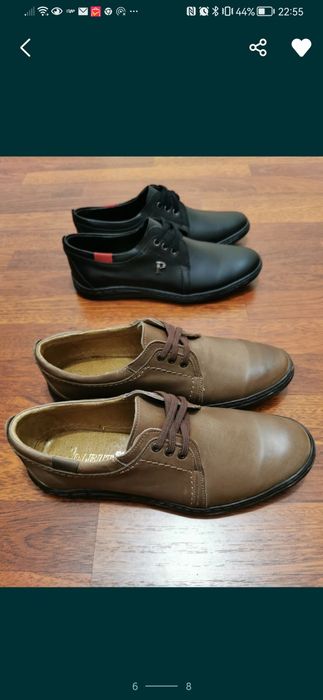 Skórzane Buty Męskie Lekkie Wygodne