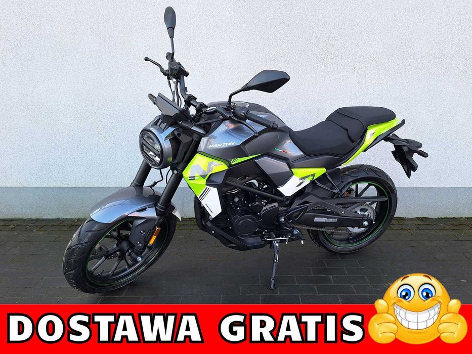 Dostawa Gratis !!! Motocykl BARTON NAKED 125 cc Mocny, Promocja, Raty