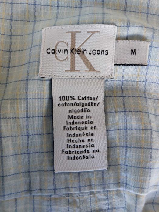 Camisa Manga Curta Calvin Klein Jeans | Vintage EUA | Tam. M | 100% Algodão