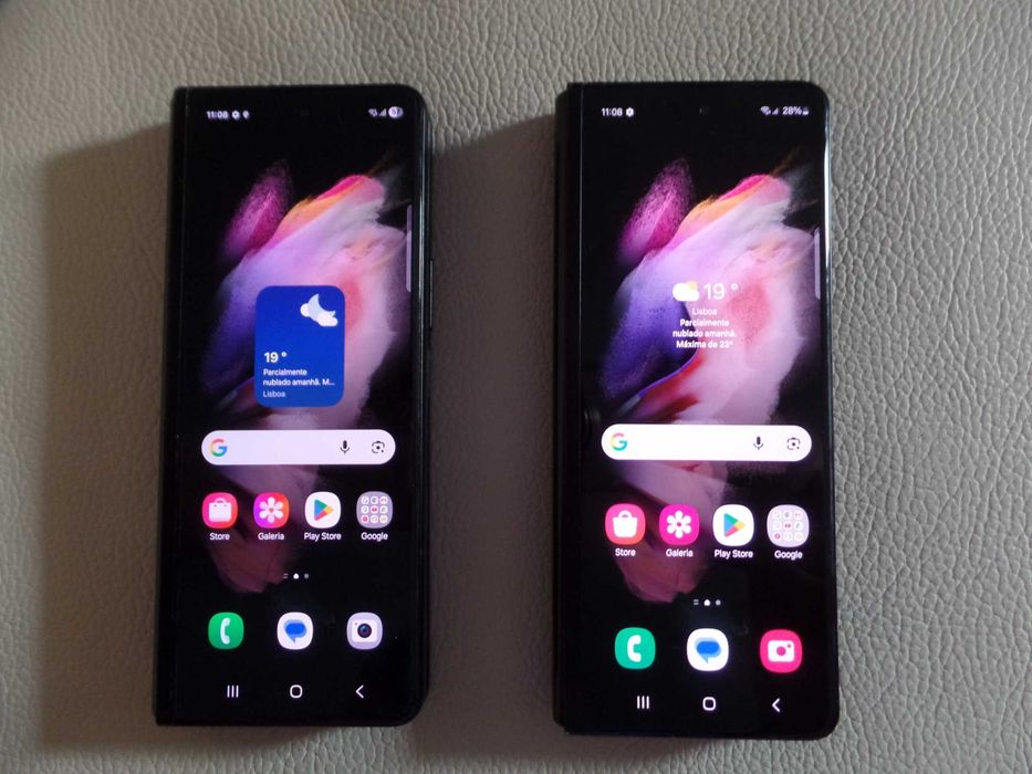2x Samsung Galaxy Z Fold3 5G – 512GB + 256GB – Bom estado – VENDO O CONJUNTO