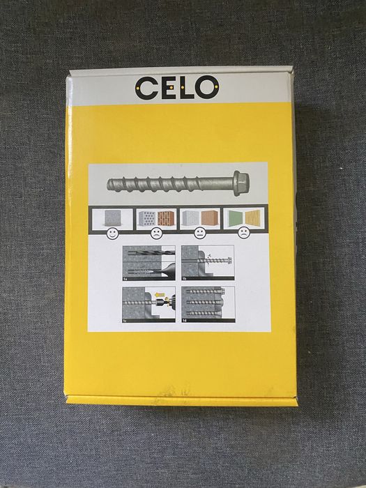 Wkręty do betonu CELO BTS B 8x70 mm (BTSB) - Kotwy 50 szt. NOWE