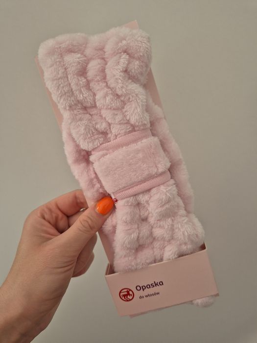 Opaska na włosy rózowa