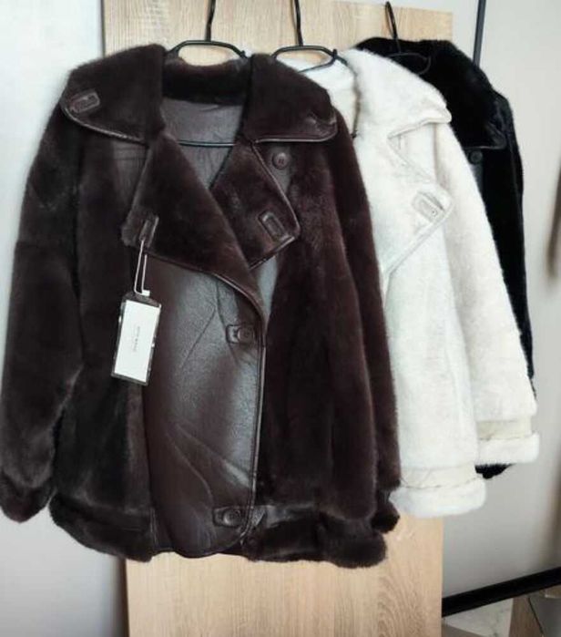 Шуба жіноча комбінована Шубка- дубленка. Шуба автоледи