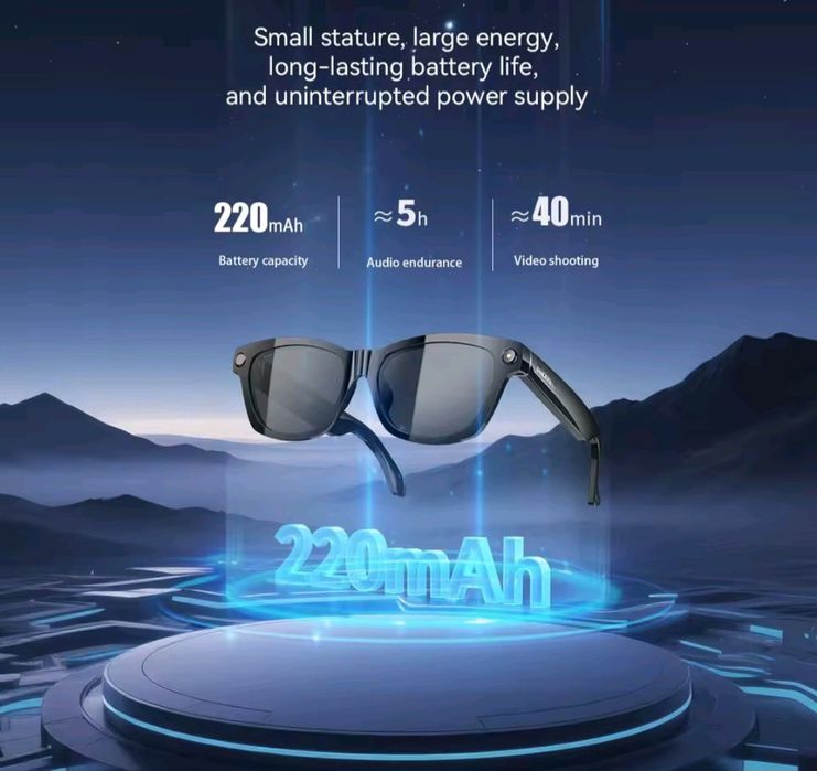 Inteligentne okulary do nagrywania z artificial intelligence