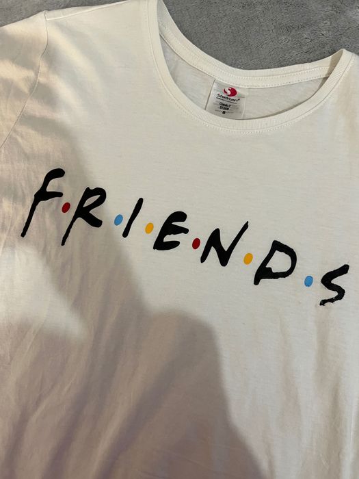 Biały t-shirt / koszulka / bluzka z krótkim rękawem - Friends - HIT!