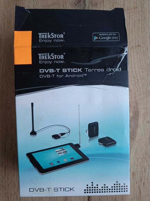 Odbiornik tuner tv cyfrowy DVB-T android tablet micro usb antena
