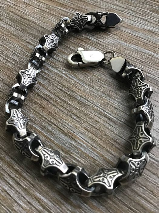 Срібний браслет Baraka 27г чоловічий мужской серебряный браслет 925