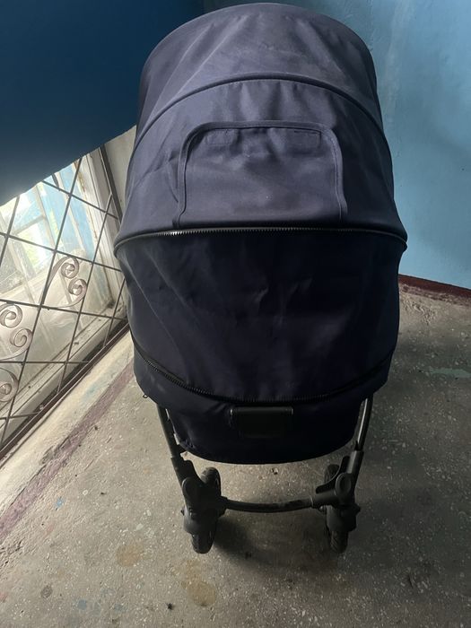 Коляска kinderkraft moov, темно-синя