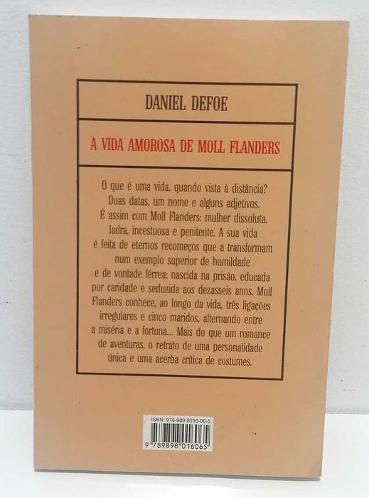 A Vida Amorosa de Moll Flanders, de Daniel Defoe
