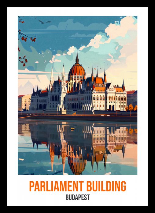 Plakat 21x29,7cm Parliament Building, Budapest