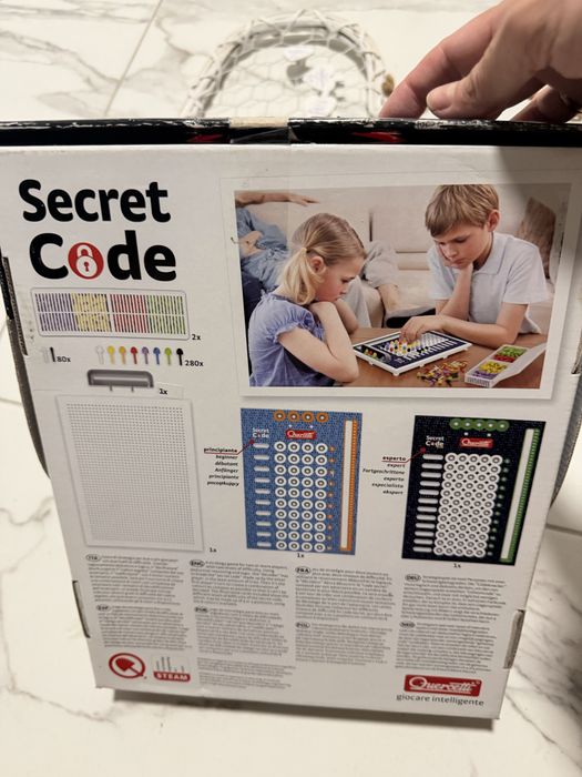 Gra planszowa logiczna Quercetti Secret Code (Mastermind) 2w1, kompletna