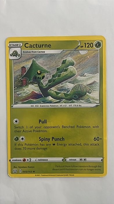 Carta Pokémon Cacturne - Stage1