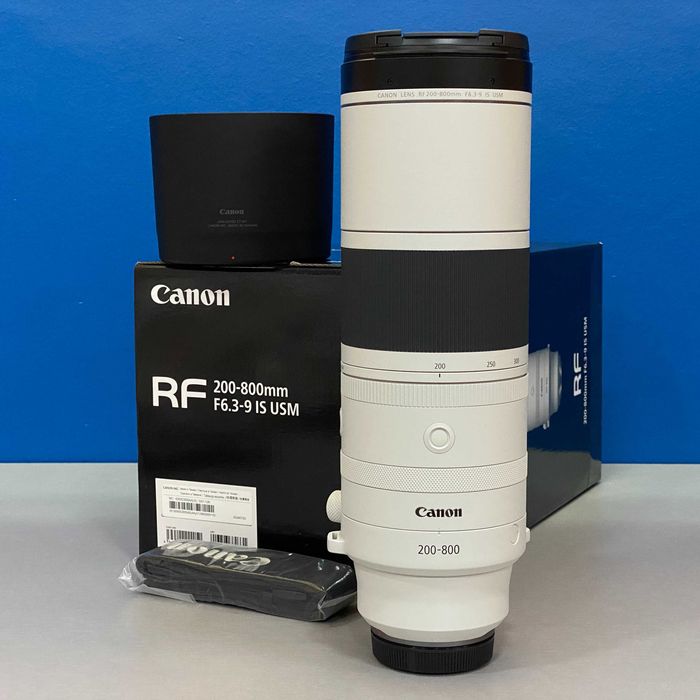 Canon RF 200-800mm f/6.3-9 IS USM | NOVA | 3 ANOS DE GARANTIA