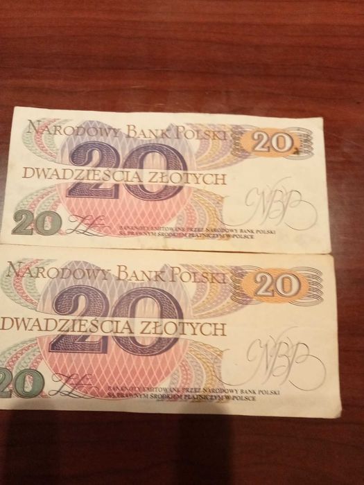 Sprzedam banknoty  z PRL 20 zł z 1982 r