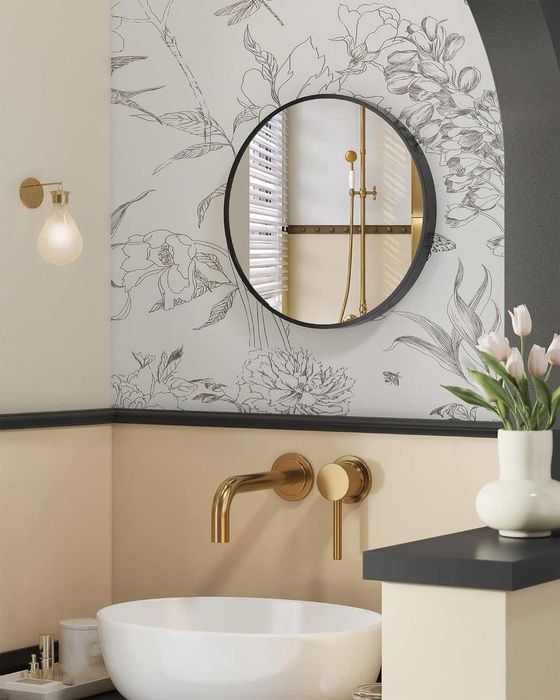 Nowe małe lustro czarne / lusterko / ścienne / SONGMICS !6973!