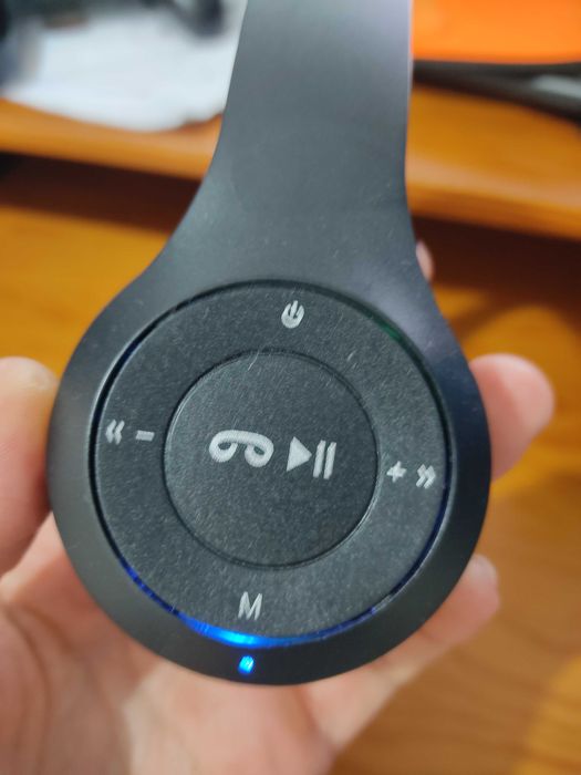 Fones Bluetooth Sem fios Auscultadores grandes entrada cartão micro SD