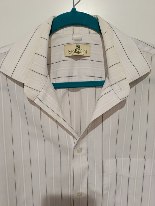Koszula męska biała do garnituru L Marconi