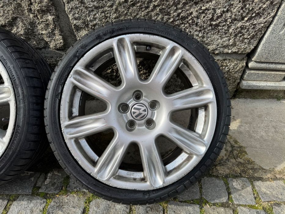 Jantes BBS 17 5x100 (Originais) VW Polo Cross com pneus (PREÇO FIXO)