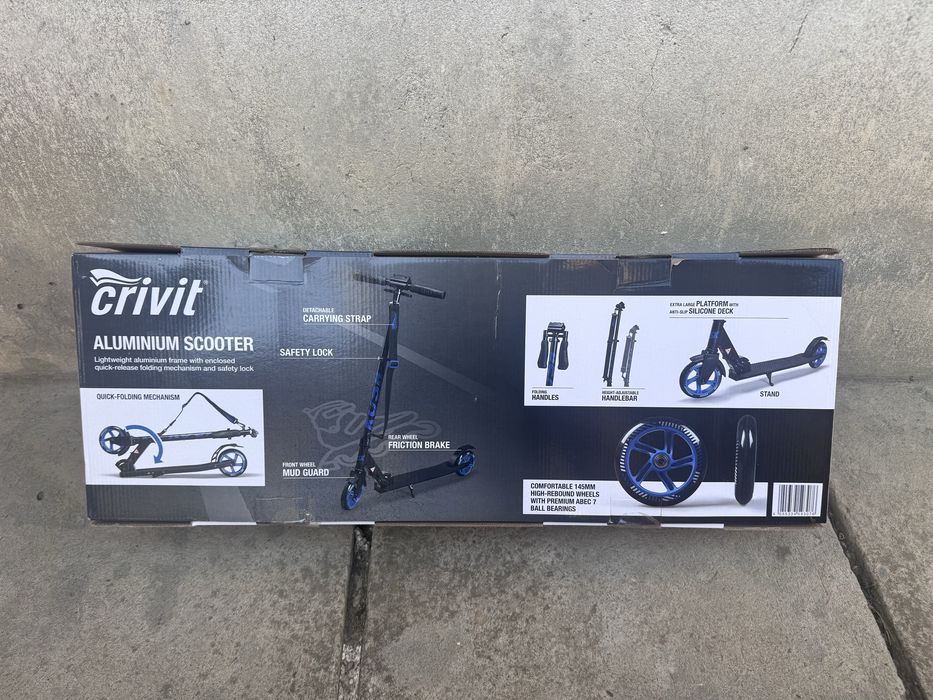 Самокат алюмімінієвий Crivit Pro Blue