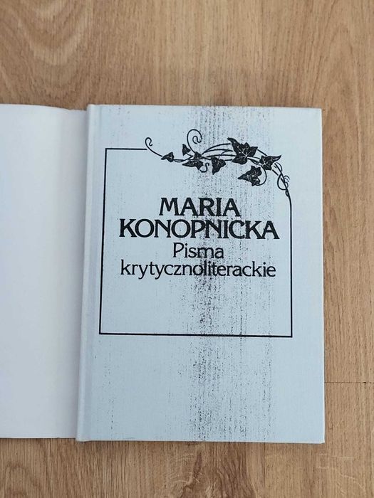 Konopnicka pisma krytycznoliterackie