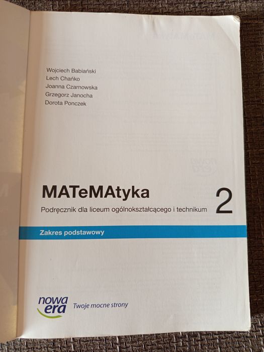 Matematyka 2 zakres podstawowy