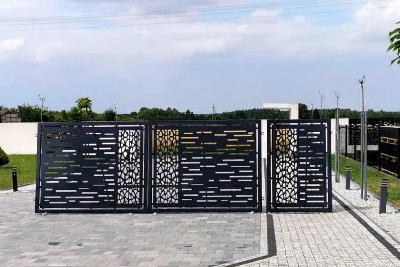 Brama z furtką kpl. ocynk ral skrzydłowa wypalana Producent ogrodzenie
