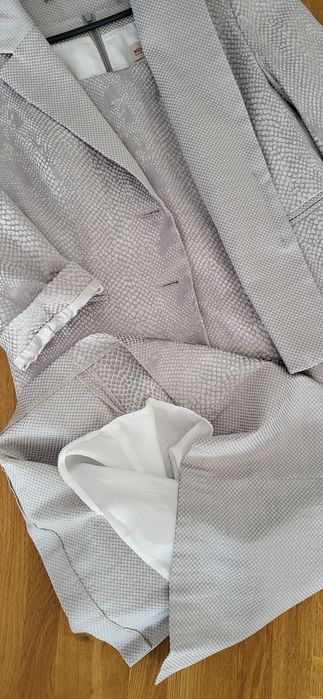 Garsonka wizytowa sukienka żakiet z sukienką 42 44 komunia ślub