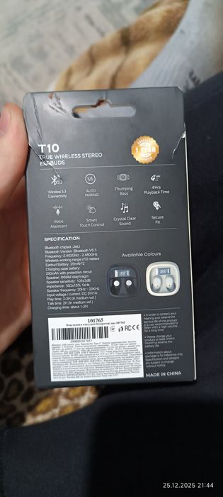 TWS Навушники  T10