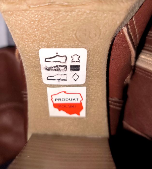 Kozaki skórzane ocieplane