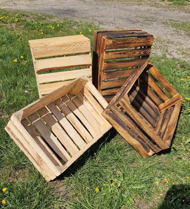 Skrzynki ozdobne 40x60cm surowe/opalane