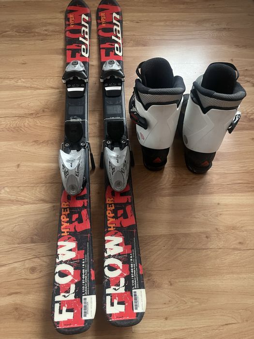 Zestaw narty Elan Flow Hyper 110cm buty Wedze