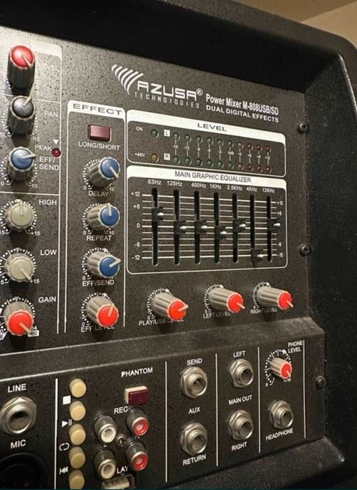 Power mixer AZUSA m808 usb