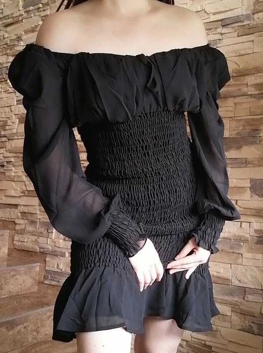 sukienka czarna hiszpanka uniwersalny s m l