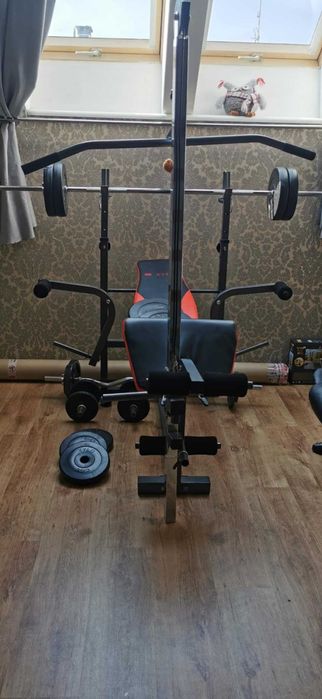 Siłownia domowa Xylo ławeczka sztanga gryf ciężary