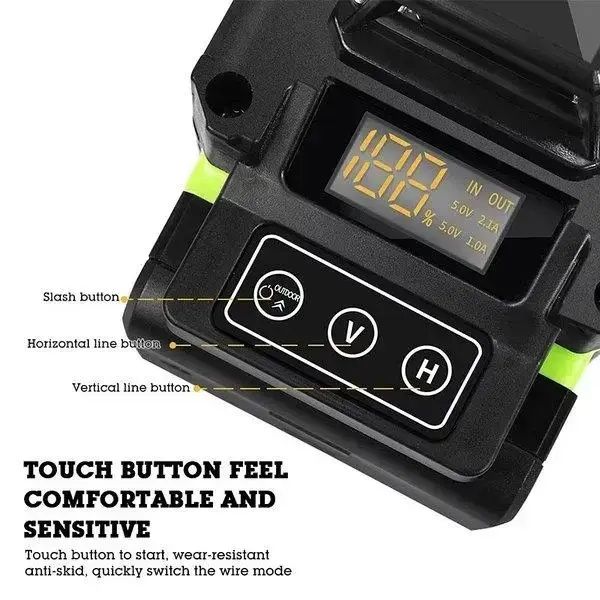 Оригінал! Hilda 4d з дисплеєм 16 ліній, зелений промінь , лазерний рів